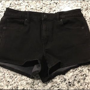 2/$25 American Eagle high rise black denim shorts